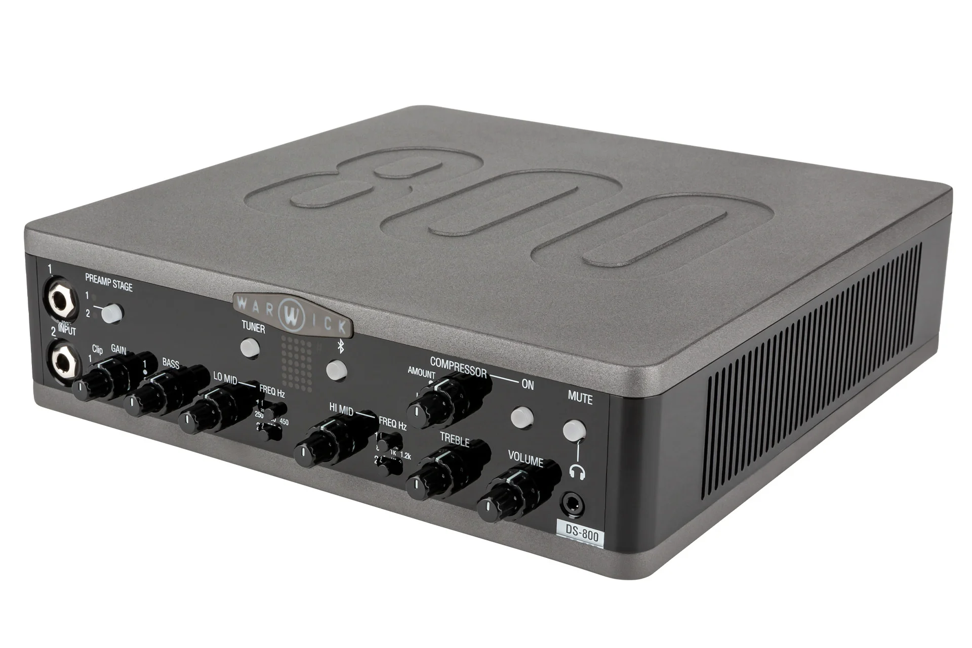 Stage Series DS 800 Double Stage Bass Amp Head with USB-Interface, 800 Watt